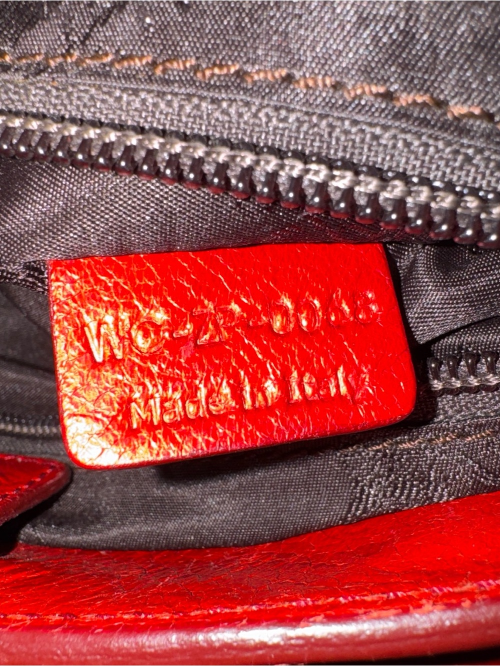 Vintage Red Leather Celine Shoulder Bag Made In Italy - Picture 3 of 15